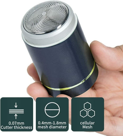 Travel Men's Shaver Mini Electric Portable Razor for Men USB Beard Shaver Pocket Size Shavers Compact Razor Wet Dry Use
